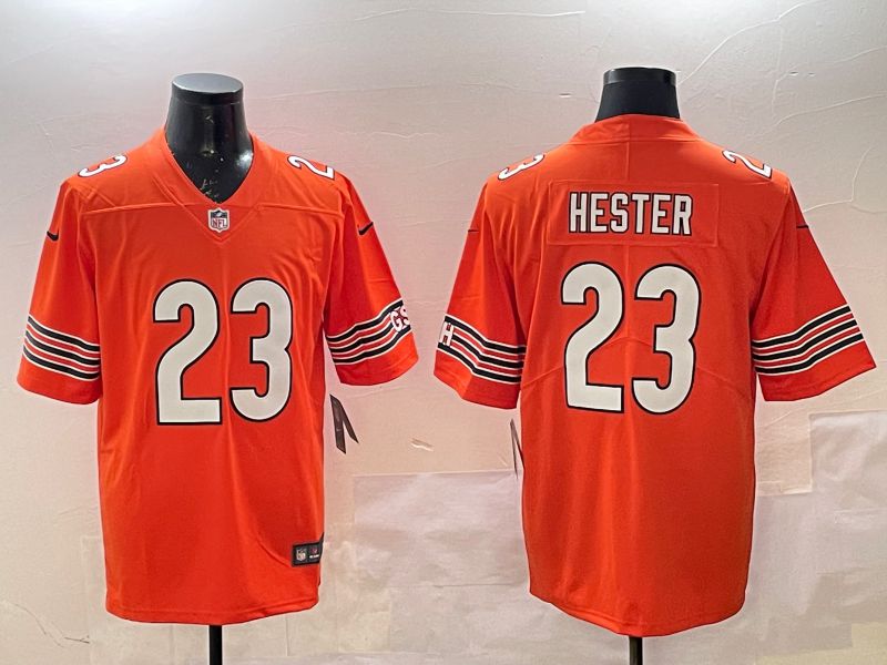 Men Chicago Bears #23 Hester Orange Second generation 2025 Nike Limited NFL Jersey style 4->chicago bears->NFL Jersey